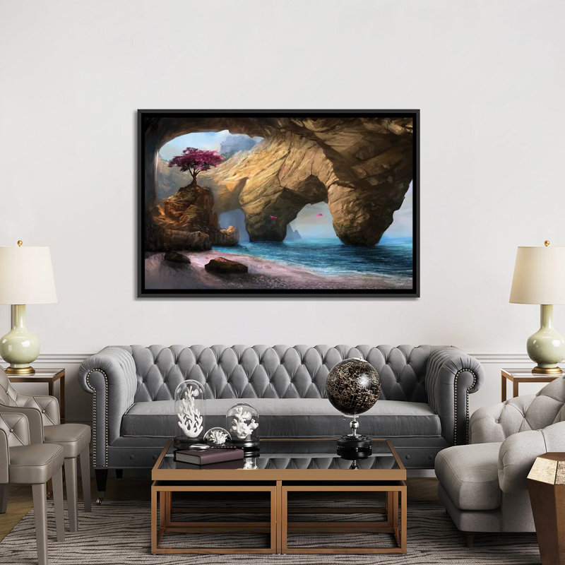 «Fragility of Life», impression sur toile, H 18 po x l 26 po x P 1,5 po, Toile avec cadre noir, Pas de tapis