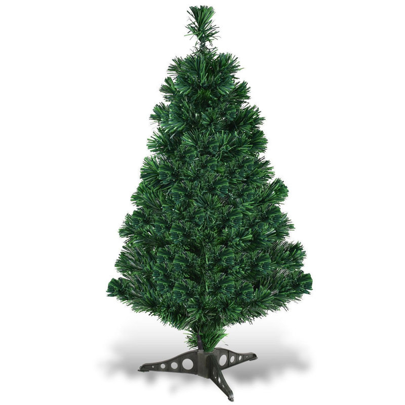 Arbre de Noël élancé en cachemire vert, H 6 pi
