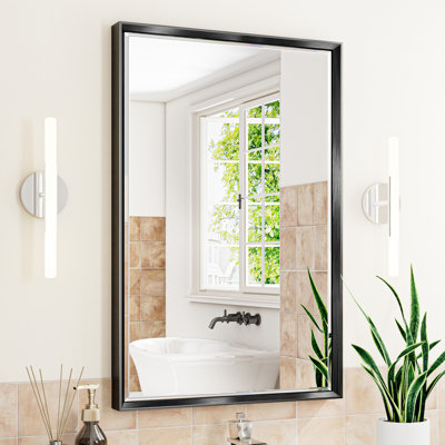 Lohoski Decorative Bathroom Vanity Mirror for Wall - Beveled Design