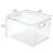 Plastic Storage Bins with Handles for Household Storage and Organization - Ideal for Kitchen, Bathroom, or Home Office