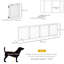 Barrière pour animaux autoportante
