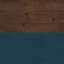 Classeur 1 tiroir 22 pouces, aucun assemblage requis, denim bleu et finition whisky