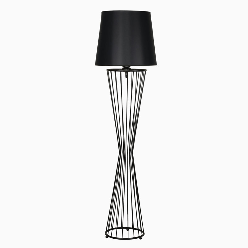 Lampe sur pied 65 po Aravale, Noir