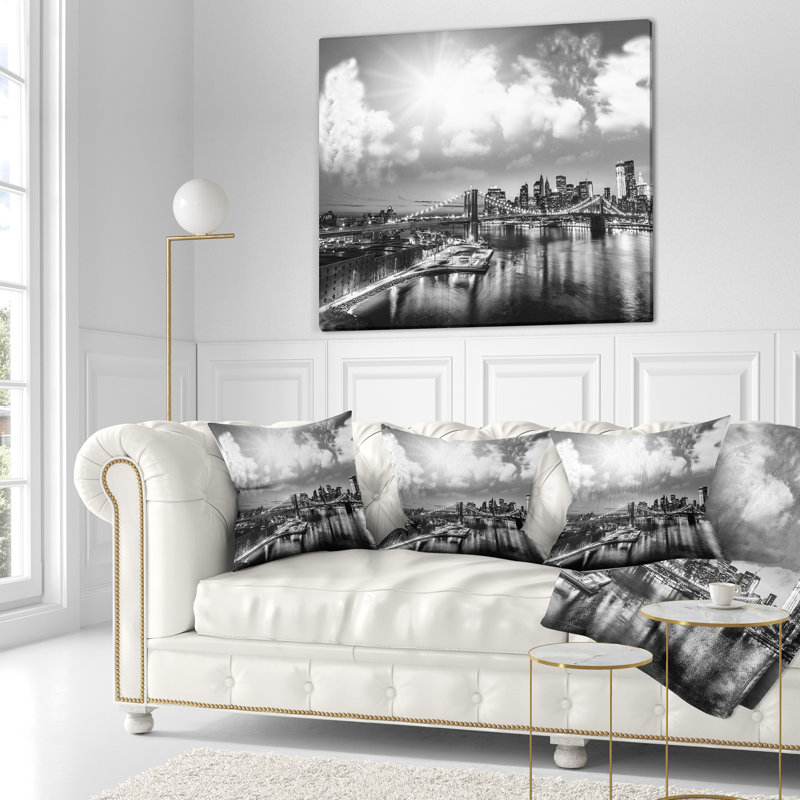 Housse et insert de coussin Cityscape, 18 po x 18 po, Coussin décoratif