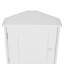 Armoire de salle de bain de coin peu encombrante | Conception à 2 portes avec tablettes réglables et rangement ouvert, solution de rangement haute polyvalente-1357727266-1345763176