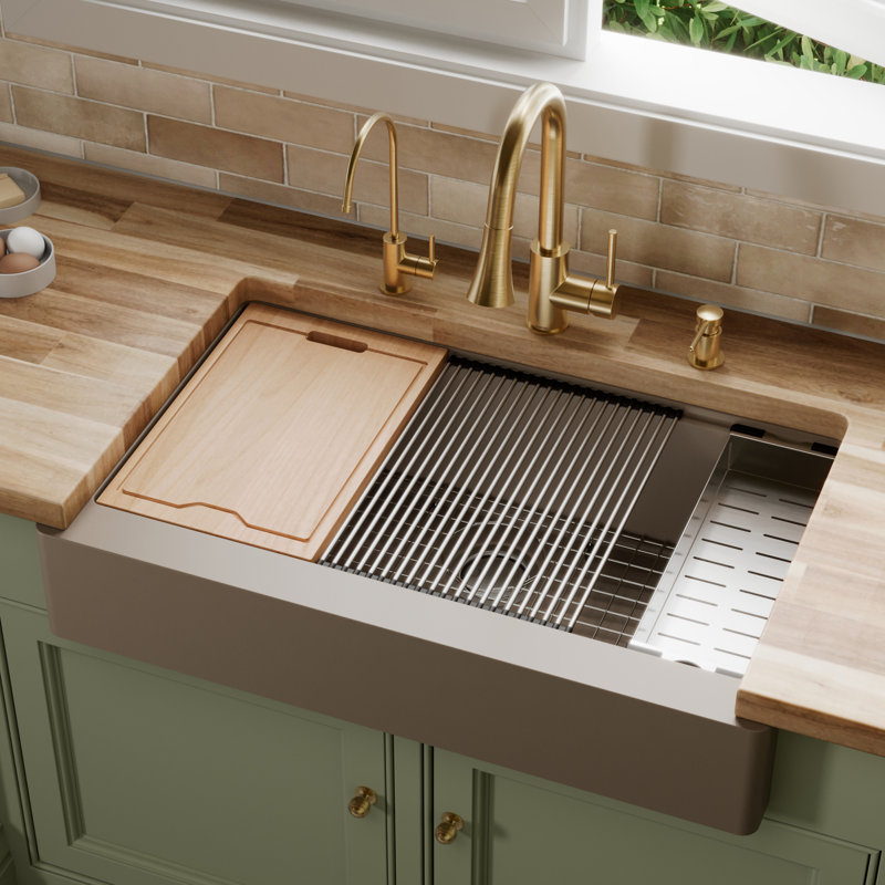 Évier de cuisine Karran Quartz, Béton