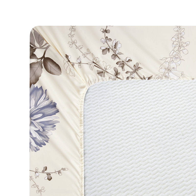 Ensemble de draps en rayonne de bambou toutes saisons 4 pièces avec taies d'oreiller Marina, Home Decor Bedding