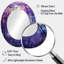 Violet Serenade - Miroir mural ovale moderne mauve-1595347328