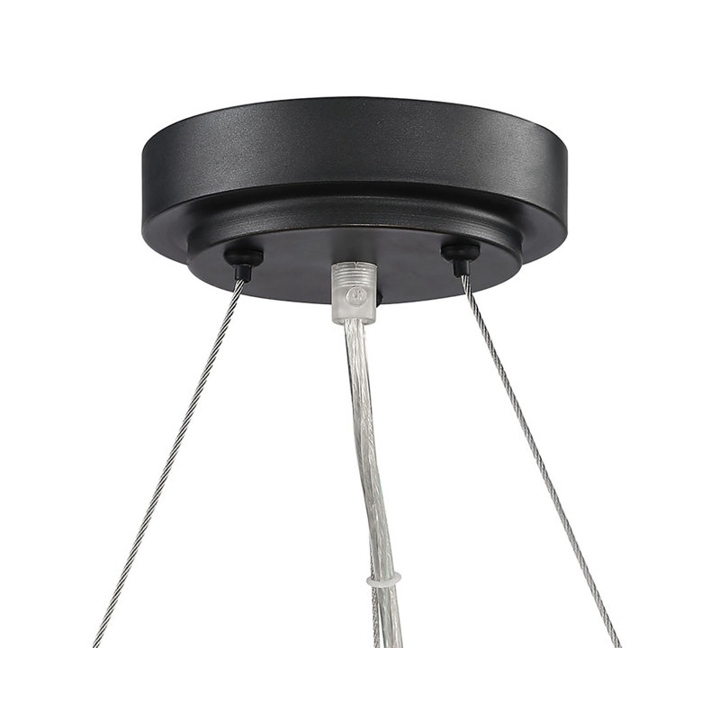8 - Light Dimmable Wagon Wheel Chandelier