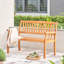 Banc de jardin extérieur en bois miel et eucalyptus miel