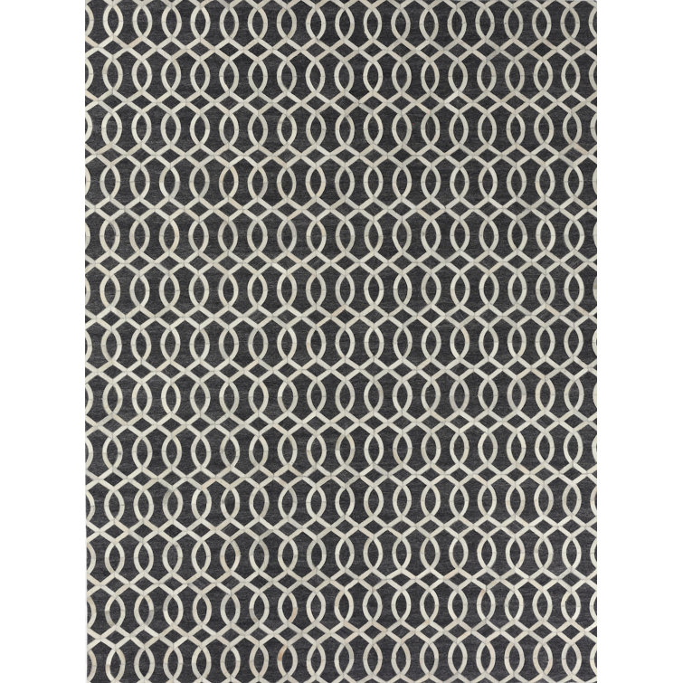 Berlin Cowhide Geometric Area Rug