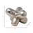 Decorative Metal Orb Object for Home Decor Display - Geometric Sculpture Accent for Office, Tabletop, or Living Room Decoration - Silver-547501285-547501282