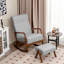 Chaise berçante avec repose-pieds George Oliver