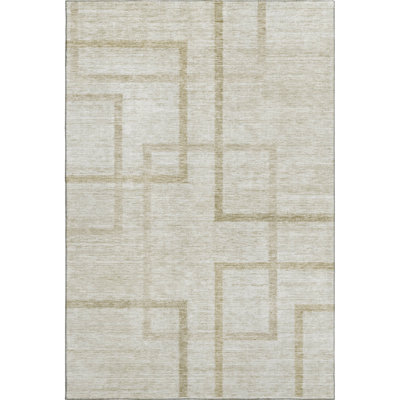 Premium Machine Washable Prisco Beige Rug