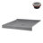 Streamline 36 in. x 36 in. Corner Acrylic Shower Base in Matte Grey with Center Drain, Drain Included-118934349