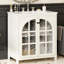 Meuble-lavabo 31 po avec lavabo en céramique, armoire de salle de bain rustique rétro avec poignées et 2 portes à fermeture douce,-115898909