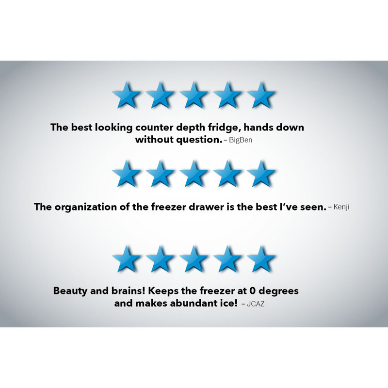 800 Series 20.5 cu. ft. Smart Energy Star Counter Depth French Door Refrigerator with FlexBar