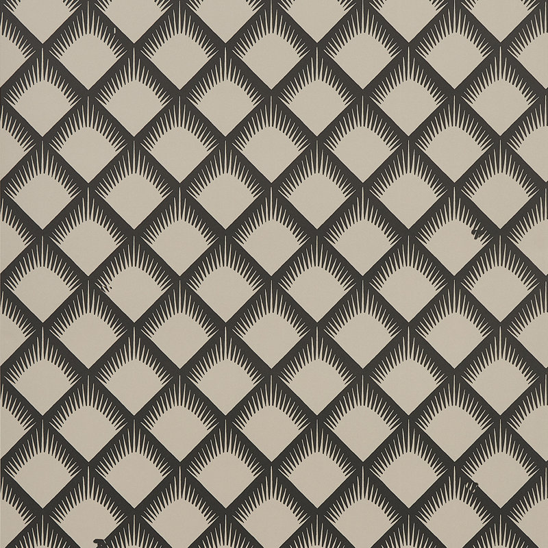 Papier peint Schumacher x Neisha Crosland Maize, Noir / blanc