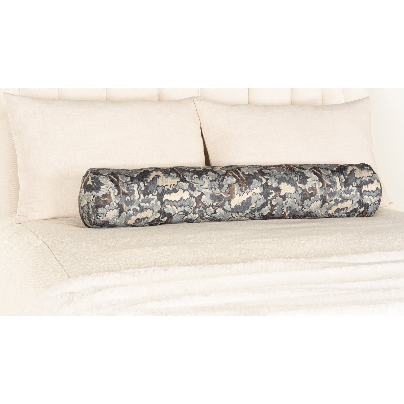 Cascade 39" x 8" Throw Pillow, Dusty Blue