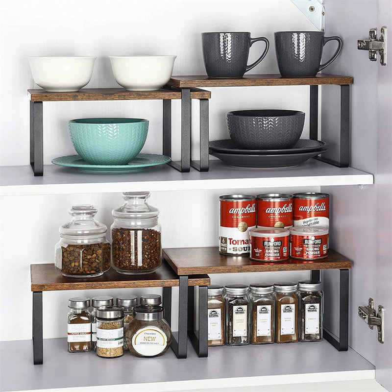 Gaesser Cabinet Shelving Rack, Brown