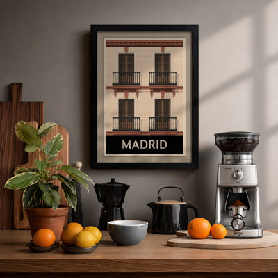 Madrid Facade Minimalist - Print