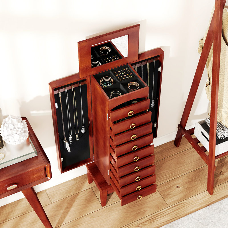Armoire à bijoux avec miroir Schram