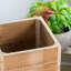 Ensemble de 2 boîtes en bois récupéré avec support en fer noir, L: 11 x 11 x 29,5 po: 8,5 x 8,5 x 21,5
