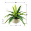 22'' Faux Fern Plant in Wicker/Rattan Basket