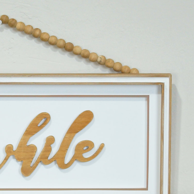 Enseigne en bois 19,5 po