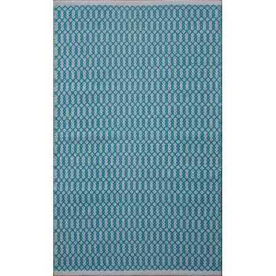 Tapis bleu/gris tissé à la main Parker