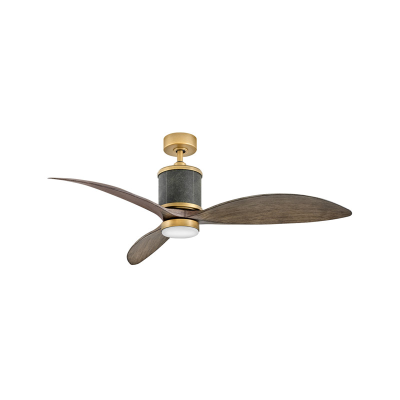 Ventilateur DEL 60 "Merrick, Laiton héritage