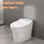 Modern Elongated Smart Toilet: Heated Seat, Auto Dual Flush (1/1.28 GPF), Foot Sensor, Night Light