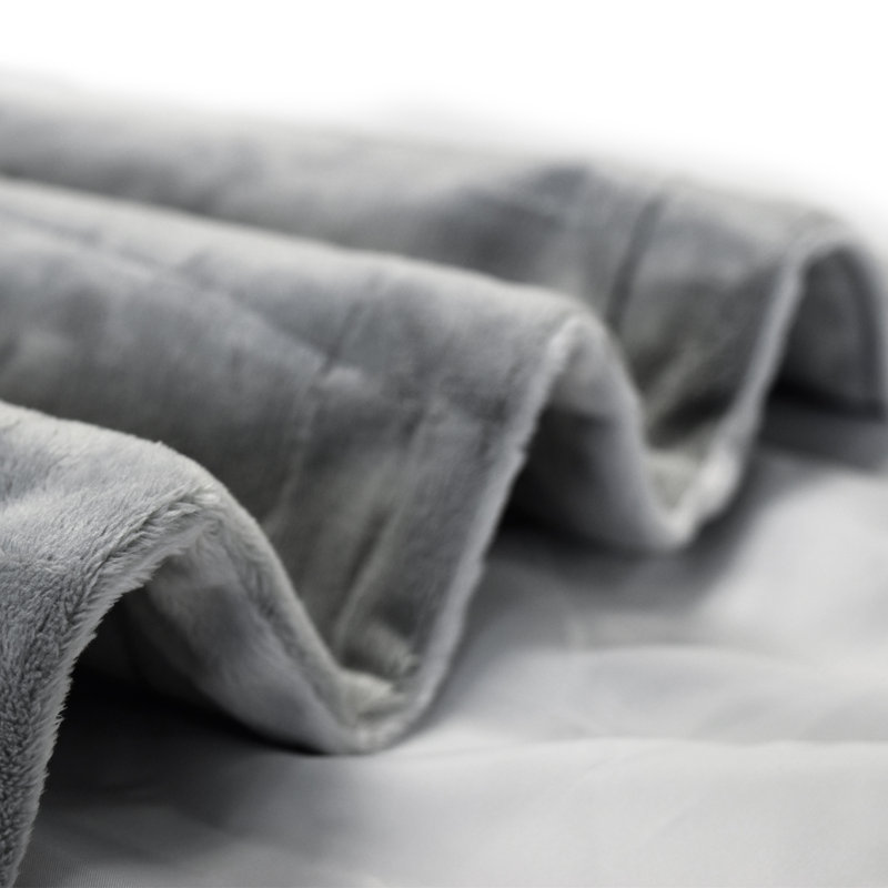 Couverture pour animal de compagnie en peluche réversible Premium, Petit (L 31 po x l 27 po), Gris