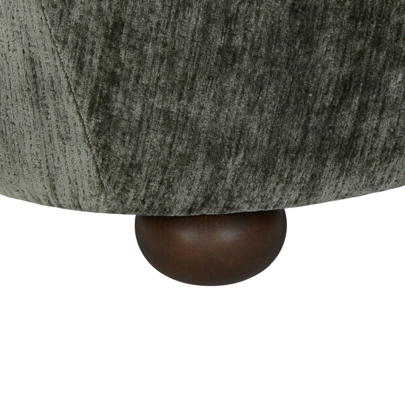 Galloway Wingback Accent Chair, Dark Green Chenille