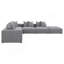 Canapé modulaire gris Amherst 6 pièces-345712895