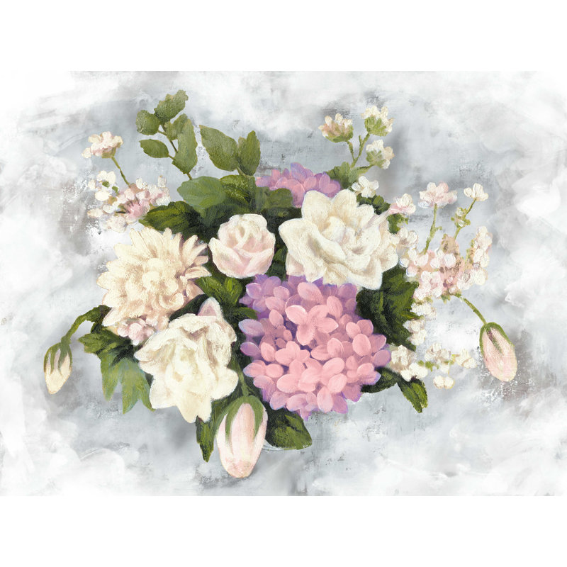 Grappe de fleurs - reproduction sur toile tendue, H 12 po x l 16 po
