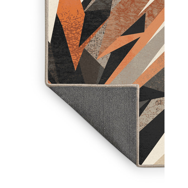 Tapis beige moelleux moelleux et moderne Iseminger Svarog, 7 x 10