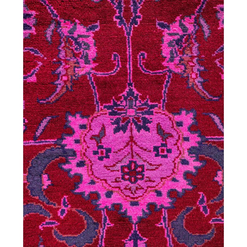 Overdyed One-of-a-Kind 6' 1" X 8' 10" Hand Knotted Area Rug
