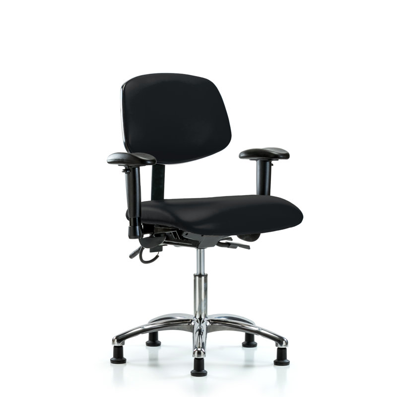 Chaise de travail Blue Ridge, Noir, Patins, Inclus