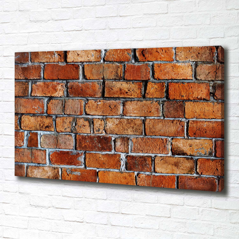 Brick Wall - Wrapped Canvas Print
