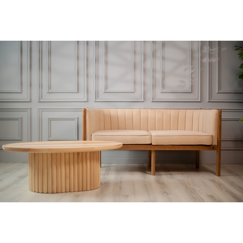 Alton Loveseat, Brown, Beige