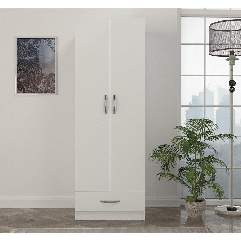 Haerle 2 Door Manufactured Wood Wardrobe