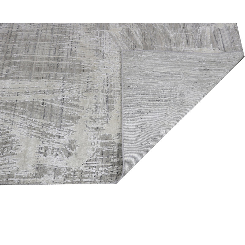 Linen Abstract Area Rug, Rectangle 12' x 15'