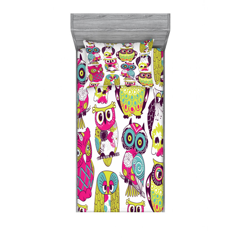 Microfiber Sheet Set, Twin Sheet Set with Fitted Sheet