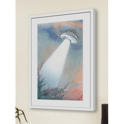 UFO Arrival - Painting on Canvas