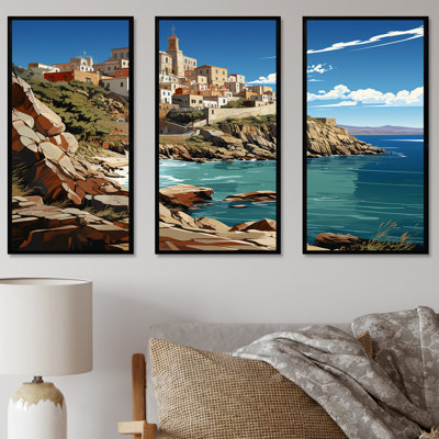 Syros Serenity Cape I - Port Landscape Coastal Wall Art