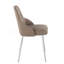 Chaise en métal chromé et similicuir - ensemble de 2-591146467