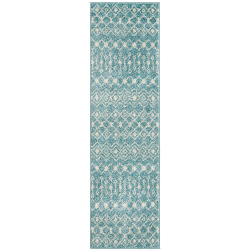 Abstract Indoor Rug, Runner 2' x 7'