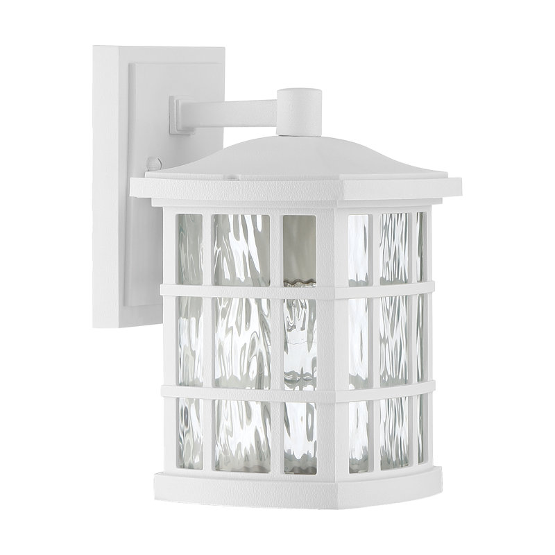 Cayman 1-Light Dimmable Outdoor Wall Lantern, 10.5" H x 9.5" W x 7.5" D