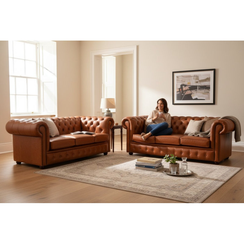 Living Room Sets, Tan